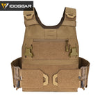 Gilet tactique IDOGEAR CHESTPLATE FCSK couleur sable avec poches multiples et fermeture sécurisée
