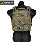 Gilet tactique militaire camouflage CHESTPLATE JPC2 par IDOGEAR pour protection et rangement
