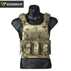 Gilet tactique camouflage CHESTPLATE LSR IDOGEAR avec poches multiples pour équipement