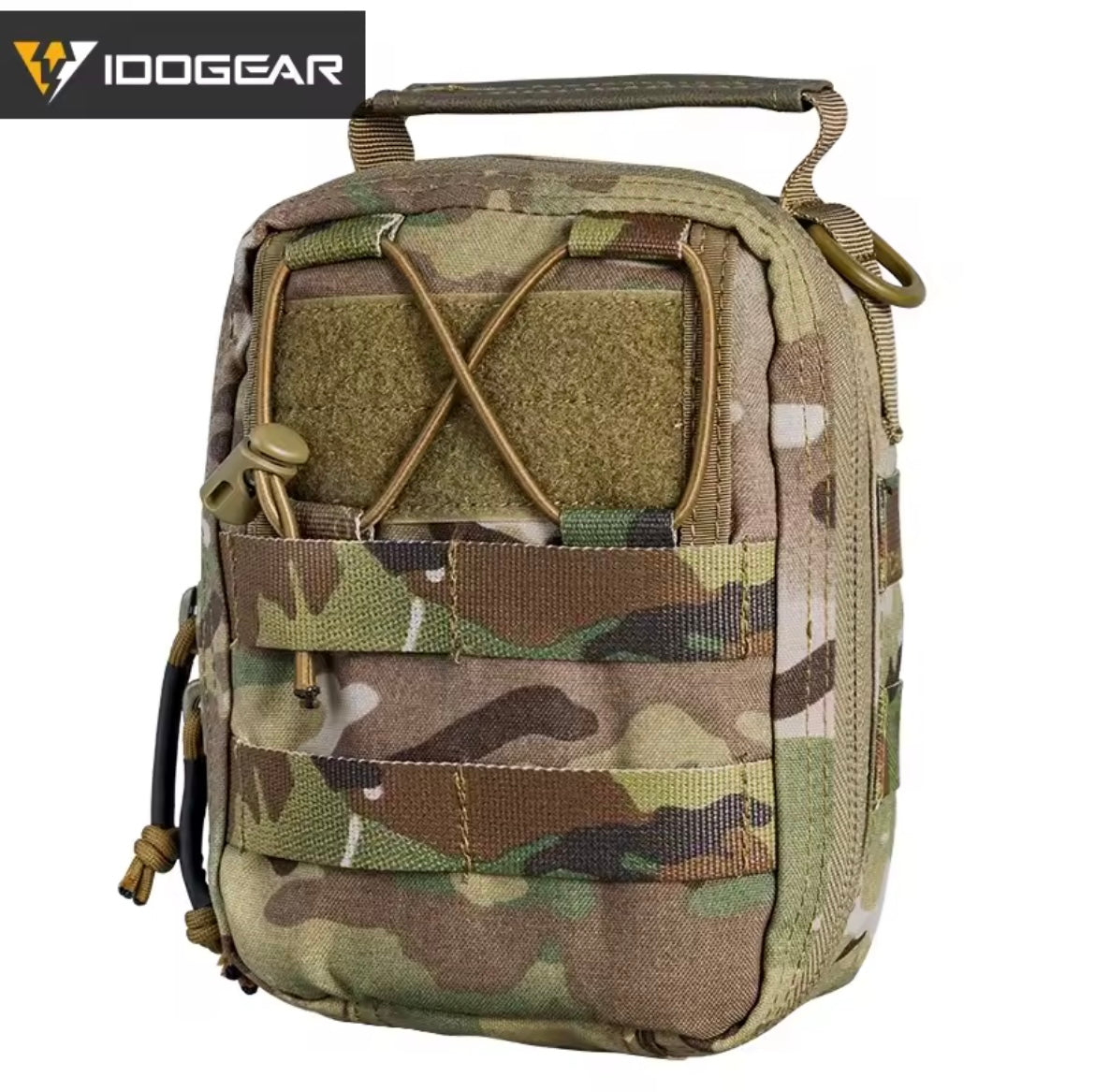 IDOGEAR camouflage tactical IFAK MEDIC POUCH with zippered compartments and handle