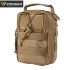 IDOGEAR tan tactical IFAK MEDIC POUCH with zipper and MOLLE straps for first aid gear