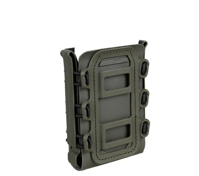 IDOGEAR M4 MAGAZINE POUCH in green color designed for holding magazines securely during tactical operations