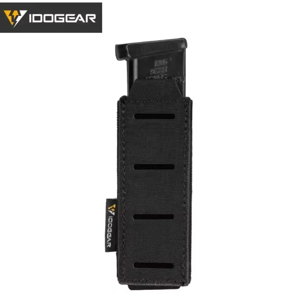 IDOGEAR MAG POUCH 9mm magazine holder in black with secure attachment and durable material