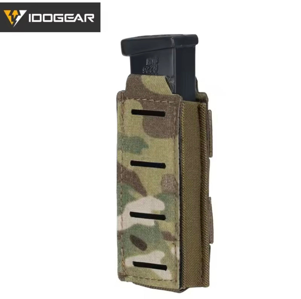 IDOGEAR camo mag pouch 9mm with durable fabric and secure design for quick access