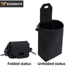 IDOGEAR black multifonctions edc pouch shown in folded and unfolded status for versatile use