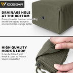 IDOGEAR multifonctions edc pouch with drainage hole and high quality hook and loop for space saving
