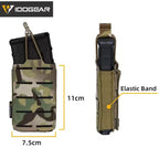 IDOGEAR POUCH M4 Tactical Magazine Holder in Camouflage with Elastic Band and Dimensions