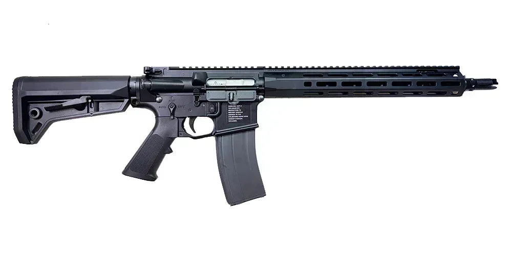 Réplique airsoft kac ks-1 gbb par WELL PRO, pistolet GBBR noir avec crosse ajustable et rail long