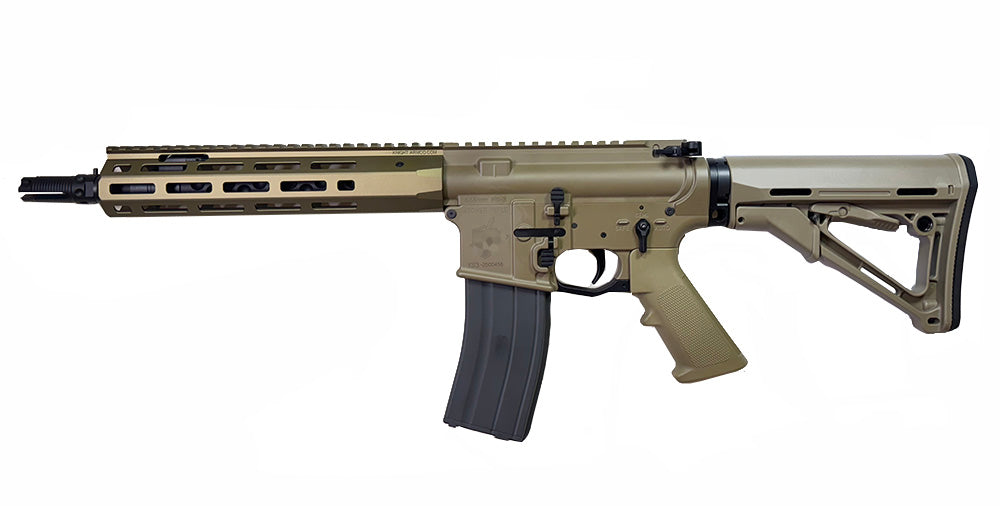 Fusil d'assaut kac ks-3 gbb WELL PRO GBBR couleur tan avec crosse ajustable
