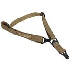 KWS SANGLE MM3 tactical sling from Killhouse Weapon Systems in tan color with durable clips