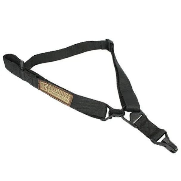 KILLHOUSE WEAPON SYSTEMS SLING in black, designed for optimal firearm support and comfort during use