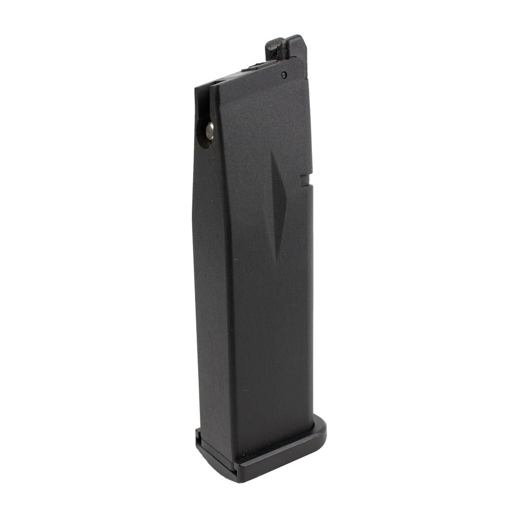 KJW Hi-Capa magazine black metal gas blowback replacement with extended base plate