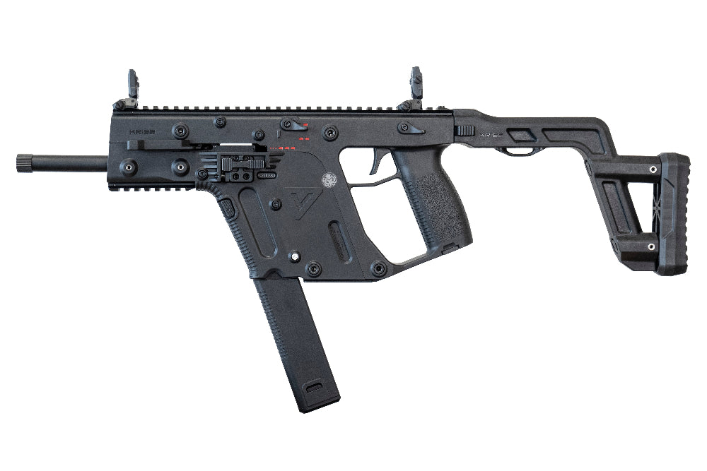 KRYTAC gbbr kriss vector black gas blowback airsoft SMG replica with folding stock and rails
