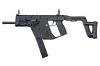 KRYTAC gbbr kriss vector black gas blowback airsoft SMG replica with folding stock and rails