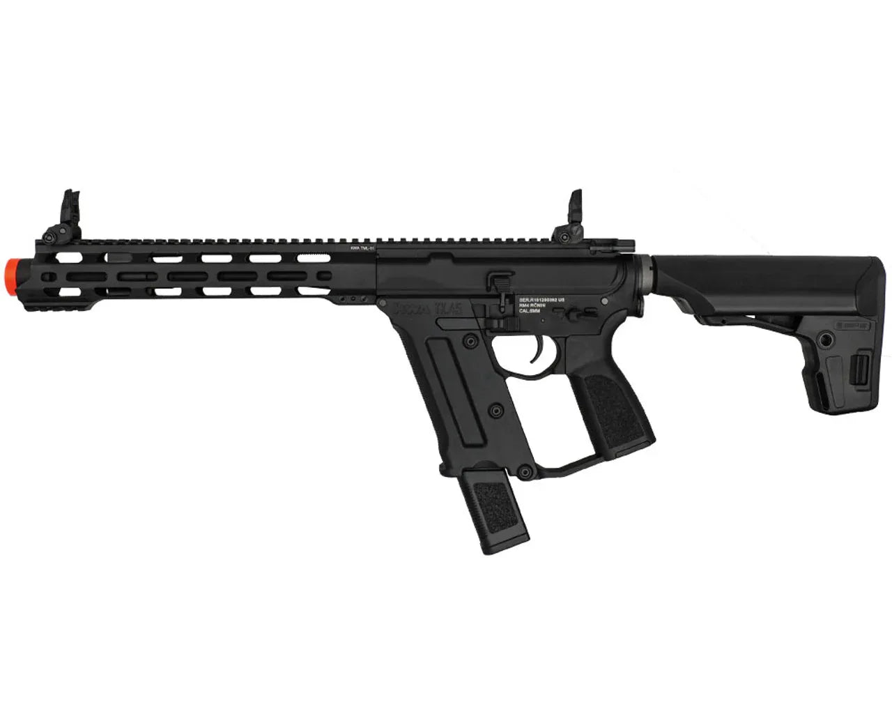 KWA TK45 Airsoft AEG Rifle with Adjustable Stock and Rail System for Customization