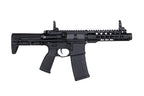 KWA VM4 RONIN 6 AEG AIRSOFT gun in black with tactical rail and adjustable stock