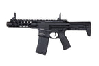 KWA VM4 RONIN 6 AEG AIRSOFT gun in black with tactical rail and adjustable rear sights