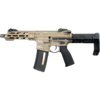 KWA VM4 RONIN T6 TAN AEG AIRSOFT with tan body black grip and adjustable stock