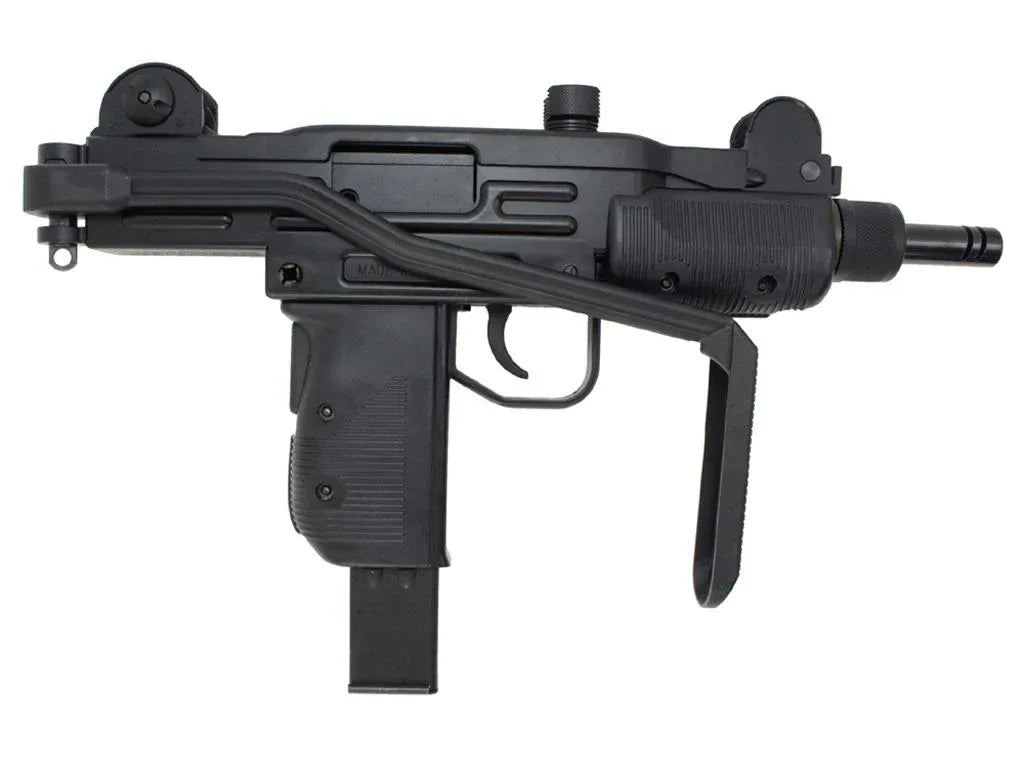 KWC MINI UZI CO2 GBB AIRSOFT with realistic design and integrated safety features for collectors and enthusiasts