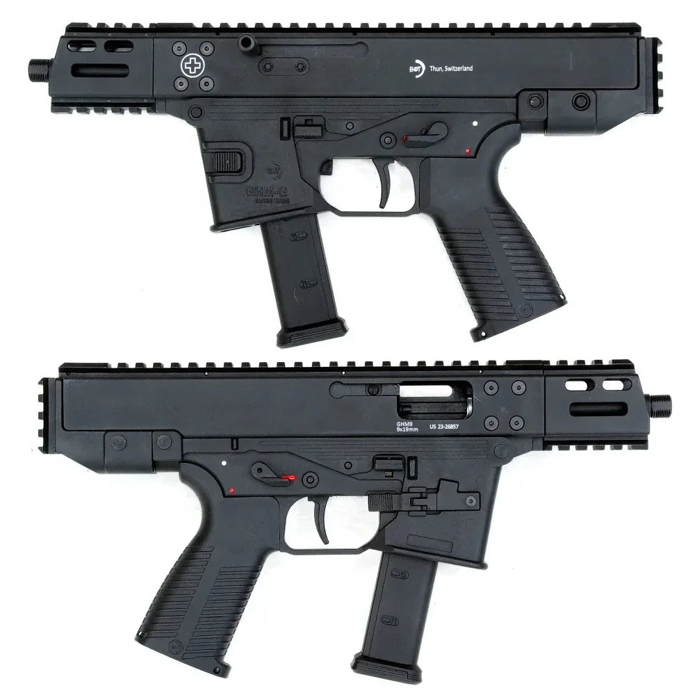 LAMBDA DEFENCE B&T GHM9 COMPACT-G Submachine Gun with Dual-Sided Controls and Ergonomic Grip