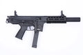 B&T external LAMBDA RAIL KIT equipped firearm with tactical features and black finish