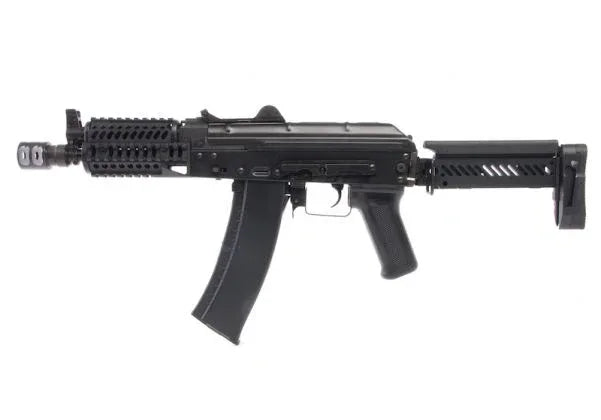 LCT AK ZKS-74UN AEG featuring a sleek black design and adjustable stock for performance.
