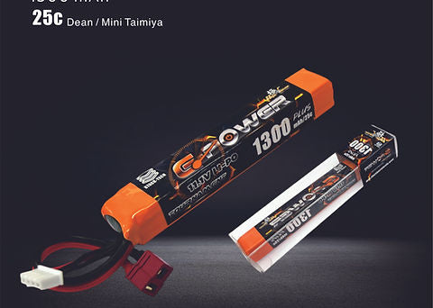 Ultraforce LIPO BATTERY 11.1v DEAN 1300mAh with 25C discharge rate for RC vehicles
