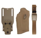 MATRIX m17 holster in tan, designed for secure firearm storage and quick access