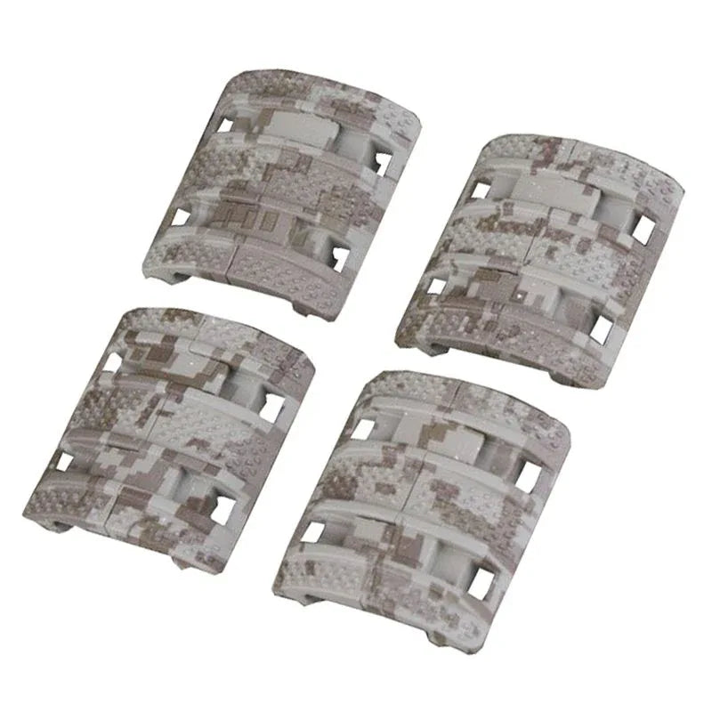 MAGPUL RAIL COVER Set in Desert Camo for Enhanced Grip and Protection on Tactical Gear