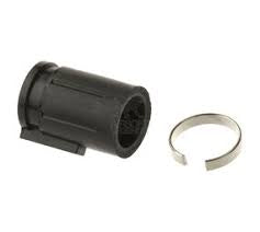MAPLE LEAF BUCKING black airsoft hop-up bucking with silver adjustment ring