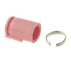 MAPLE LEAF BUCKING pink cylindrical airsoft hop-up bucking with metal retaining clip
