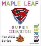 MAPLE LEAF BUCKING super macaron intern for AEG series with colorful logo and temperature options