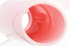 Close-up of MAPLE LEAF SUPER MACARON AEG BUCKING in pink, showcasing its internal design and structure