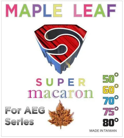 MAPLE LEAF SUPER MACARON AEG BUCKING Tool for AEG Series with temperature ranges from 50 to 80 degrees