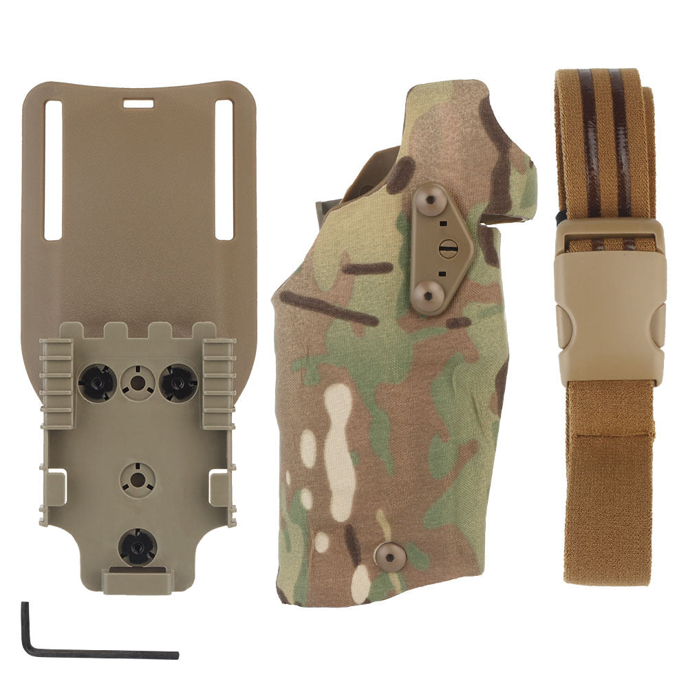 MATRIX glock 17 19 holster in camouflage design with adjustable belt attachment for secure carry