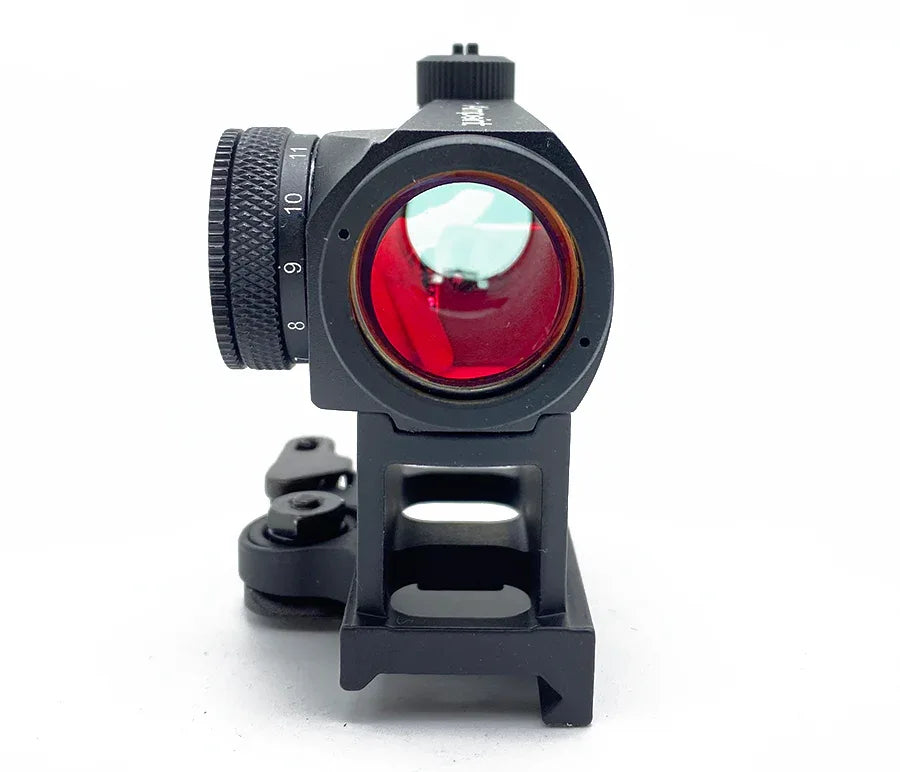 MATRIX MICRO T1 RED DOT LOW MOUNTS MARKINGS on a sleek black base for precise aiming and targeting