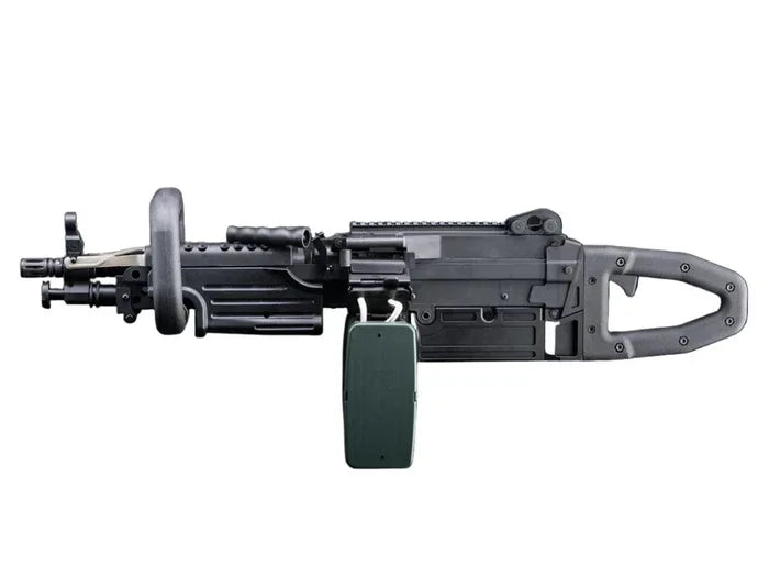 MATRIX MUGEN FIRE CHAINSAW AEG with ergonomic grip and tactical design for airsoft enthusiasts
