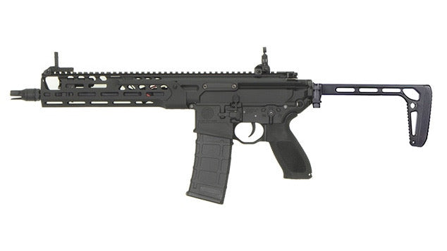 AEG MCX SPEAR Airsoft Gun with Adjustable Stock and Tactical Rail for Enhanced Performance