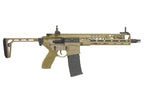 AEG MCX SPEAR Airsoft Rifle in FDE with Adjustable Stock and Quad Rail System