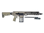 PROW GBBR mcx xm5 airsoft rifle with tactical design and adjustable stock in beige color