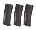 KWA MID-CAP AiRSOFT Magazine Set with Three Black Magazines for Airsoft Guns