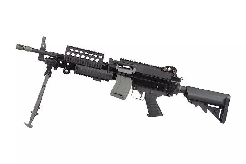 Classic Army MK46 AIRSOFT Gun with adjustable bipod and tactical rail system