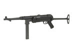 AGM MP40 airsoft gun with realistic design and adjustable features for outdoor play