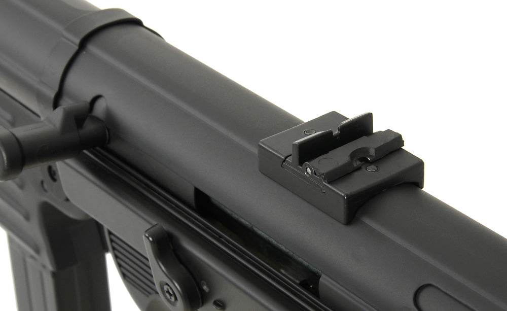 AGM AEG MP40 Airsoft Gun with Detailed Receiver and Adjustable Sights for Precision Shooting