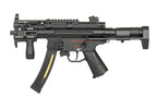 CYMA AEG MP5 airsoft gun with tactical rails and adjustable stock for enhanced performance