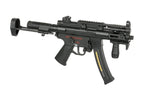 CYMA AEG MP5 airsoft rifle with adjustable stock and tactical rail for attachments