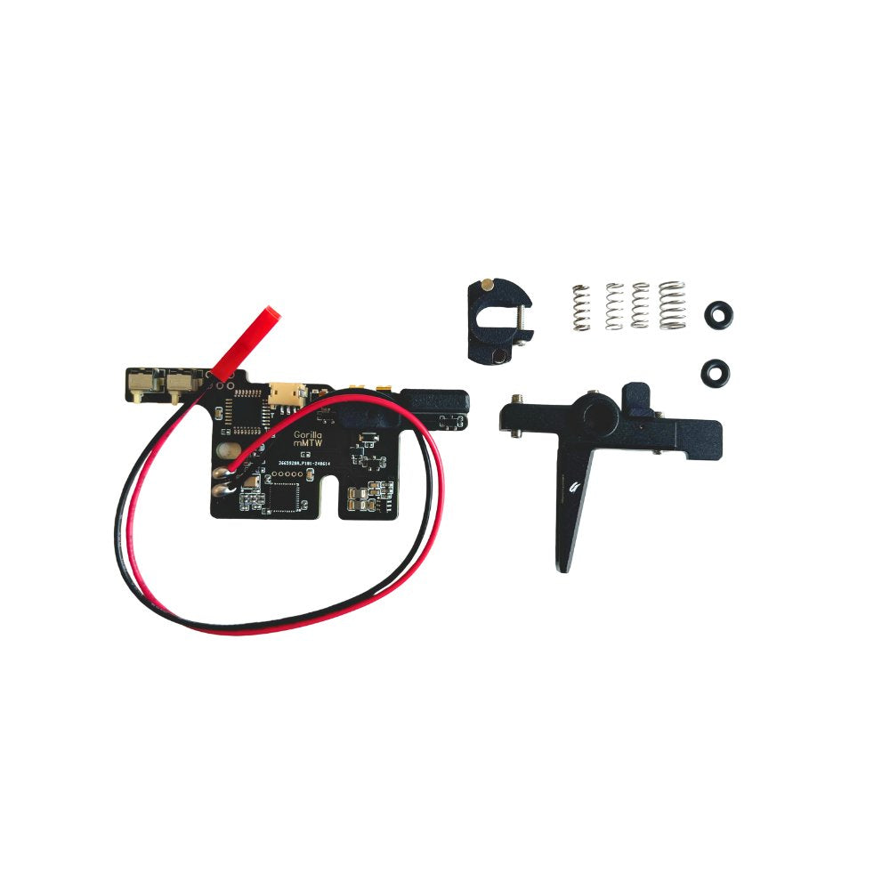 MTW billet upgrade airsoft electronic trigger assembly with wiring and components for enhanced performance