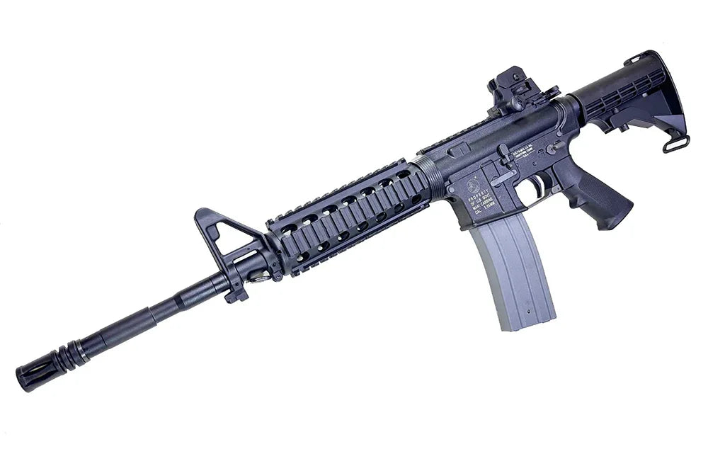 PROW GBBR airsoft rifle with adjustable stock and tactical rail for mws airsoft enthusiasts