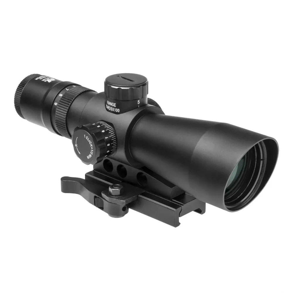 NCSTAR SCOPE P4 SNIPER 3-9X42 with Adjustable Reticle and Elevation Turret for Precision Targeting