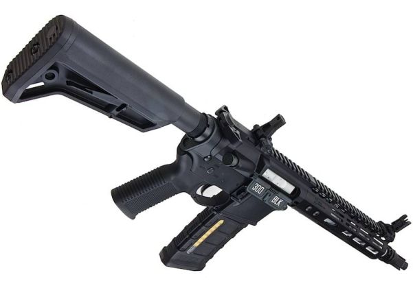 DOUBLE EAGLE devgru noveske gbb black AR style gas blowback rifle with collapsible stock and handguard